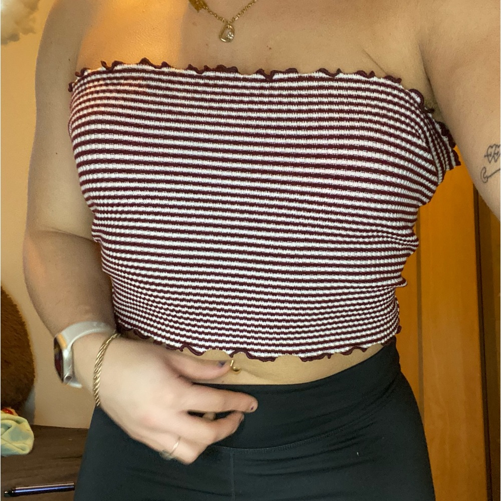 Striped tube top